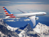 american airlines airplane snow mountains JETS ETF